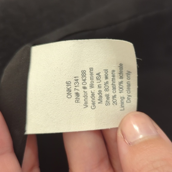 LL BEAN Blazer Wool Cashmere‎ in Charcoal Gray 🩶 size 10 - Picture 6 of 11